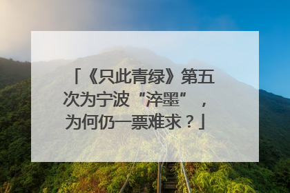 《只此青绿》第五次为宁波“淬墨”，为何仍一票难求？