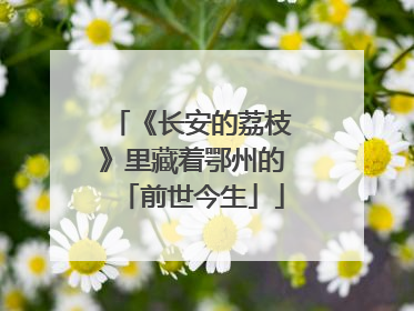 《长安的荔枝》里藏着鄂州的「前世今生」