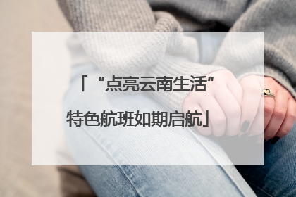 “点亮云南生活”特色航班如期启航