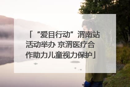 “爱目行动”渭南站活动举办 京渭医疗合作助力儿童视力保护