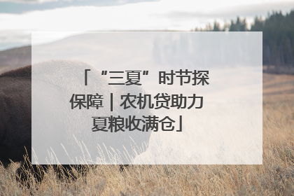 “三夏”时节探保障｜农机贷助力夏粮收满仓