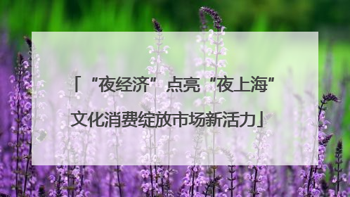 “夜经济”点亮“夜上海” 文化消费绽放市场新活力