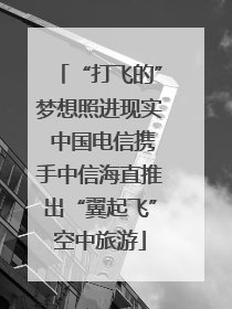 “打飞的”梦想照进现实 中国电信携手中信海直推出“翼起飞”空中旅游
