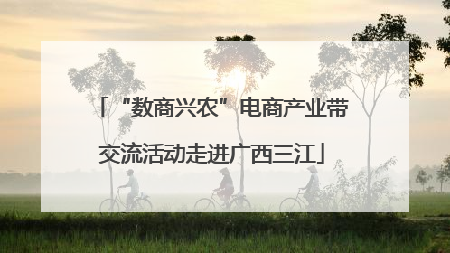 “数商兴农”电商产业带交流活动走进广西三江