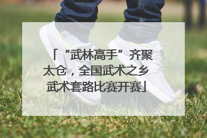 “武林高手”齐聚太仓，全国武术之乡武术套路比赛开赛