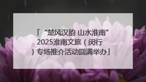 “楚风汉韵 山水淮南” 2025淮南文旅（闵行）专场推介活动圆满举办