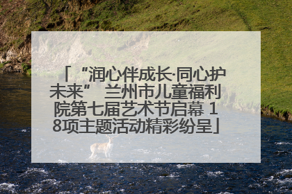“润心伴成长·同心护未来” 兰州市儿童福利院第七届艺术节启幕 18项主题活动精彩纷呈