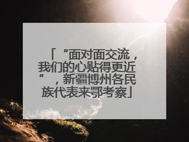 “面对面交流，我们的心贴得更近”，新疆博州各民族代表来鄂考察
