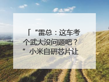 “雷总：这车考个武大没问题吧？”小米自研芯片让YU7会学习｜汽车科技