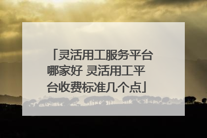 灵活用工服务平台哪家好 灵活用工平台收费标准几个点