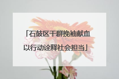 石鼓区干群挽袖献血 以行动诠释社会担当