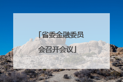 省委金融委员会召开会议
