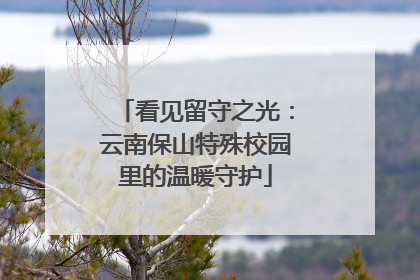 看见留守之光：云南保山特殊校园里的温暖守护