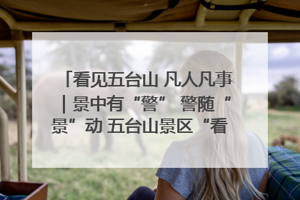 看见五台山 凡人凡事｜景中有“警” 警随“景”动 五台山景区“看得见”的平安守护