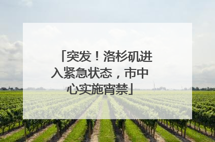 突发！洛杉矶进入紧急状态，市中心实施宵禁
