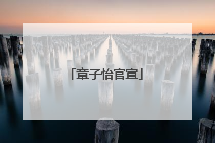 章子怡官宣