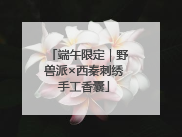 端午限定｜野兽派×西秦刺绣手工香囊
