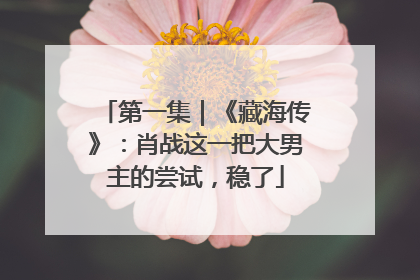 第一集｜《藏海传》：肖战这一把大男主的尝试，稳了