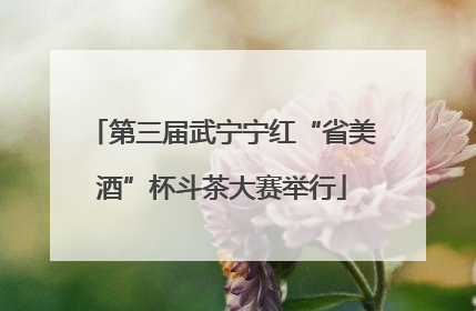 第三届武宁宁红“省美酒”杯斗茶大赛举行