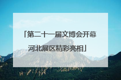 第二十一届文博会开幕 河北展区精彩亮相
