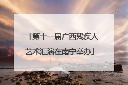 第十一届广西残疾人艺术汇演在南宁举办