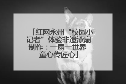 红网永州“校园小记者”体验非遗漆扇制作：一扇一世界 童心传匠心