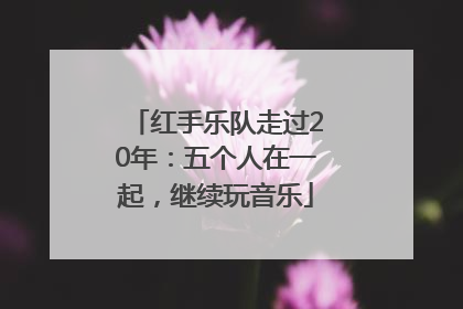 红手乐队走过20年：五个人在一起，继续玩音乐