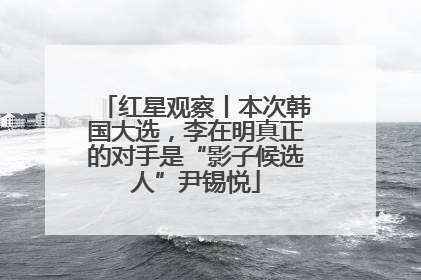 红星观察丨本次韩国大选，李在明真正的对手是“影子候选人”尹锡悦