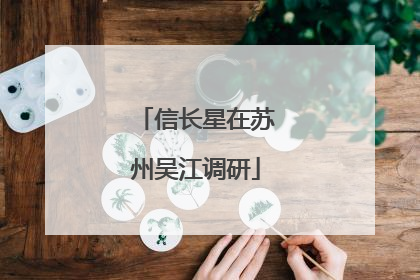 信长星在苏州吴江调研