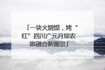 一块火烧馍，烤“红”四川广元月坝农旅融合新图景