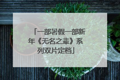 一部暑假一部新年《无名之辈》系列双片定档