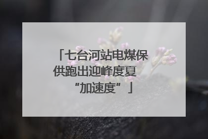 七台河站电煤保供跑出迎峰度夏 “加速度”