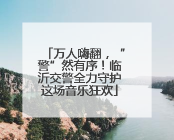 万人嗨翻，“警”然有序！临沂交警全力守护这场音乐狂欢