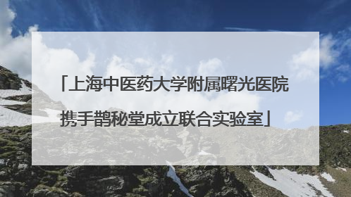 上海中医药大学附属曙光医院携手鹊秘堂成立联合实验室