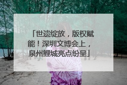 世遗绽放，版权赋能！深圳文博会上，泉州鲤城亮点纷呈