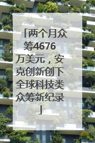 两个月众筹4676万美元，安克创新创下全球科技类众筹新纪录