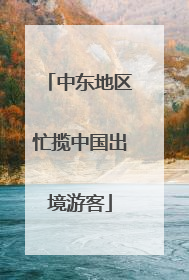 中东地区忙揽中国出境游客
