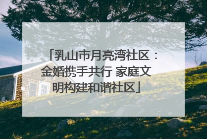 乳山市月亮湾社区：金婚携手共行 家庭文明构建和谐社区