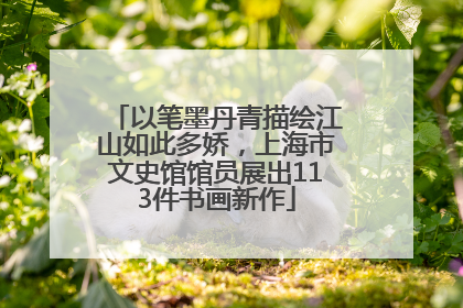 以笔墨丹青描绘江山如此多娇，上海市文史馆馆员展出113件书画新作