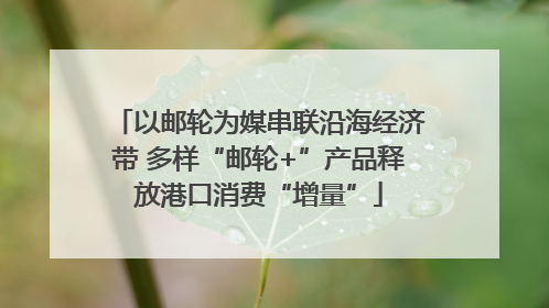 以邮轮为媒串联沿海经济带 多样“邮轮+”产品释放港口消费“增量”