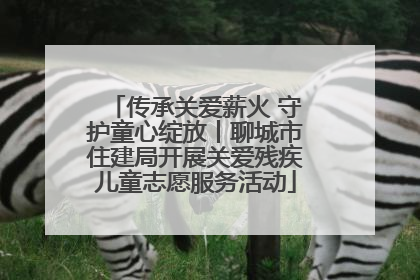 传承关爱薪火 守护童心绽放丨聊城市住建局开展关爱残疾儿童志愿服务活动