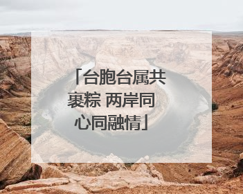 台胞台属共裹粽 两岸同心同融情