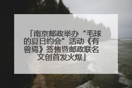 南京邮政举办“毛球的夏日约会”活动《有兽焉》签售暨邮政联名文创首发火爆