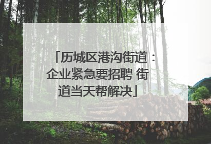 历城区港沟街道：企业紧急要招聘 街道当天帮解决