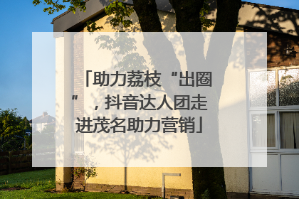 助力荔枝“出圈”，抖音达人团走进茂名助力营销