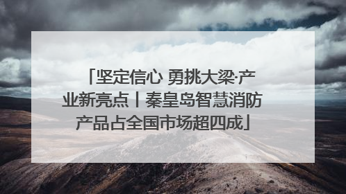 坚定信心 勇挑大梁·产业新亮点丨秦皇岛智慧消防产品占全国市场超四成