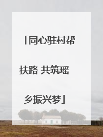 同心驻村帮扶路 共筑瑶乡振兴梦
