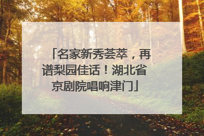 名家新秀荟萃，再谱梨园佳话！湖北省京剧院唱响津门