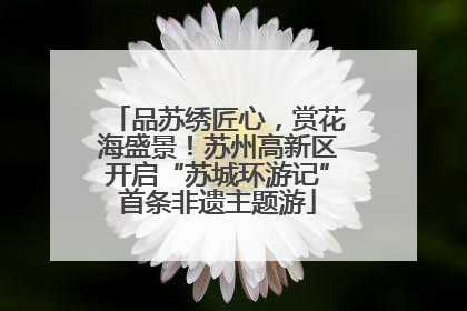 品苏绣匠心，赏花海盛景！苏州高新区开启“苏城环游记”首条非遗主题游