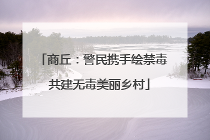商丘：警民携手绘禁毒 共建无毒美丽乡村